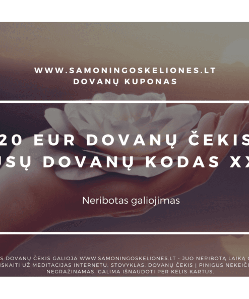 dovanu cekis meditacija