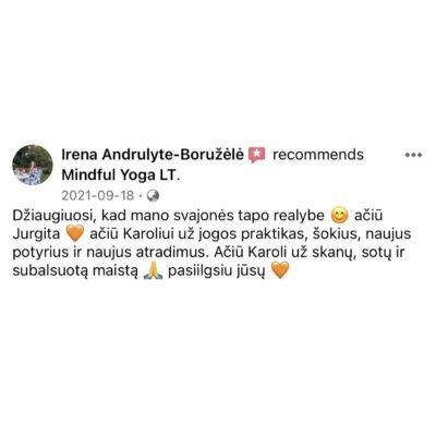 Mindful Yoga atsiliepimas